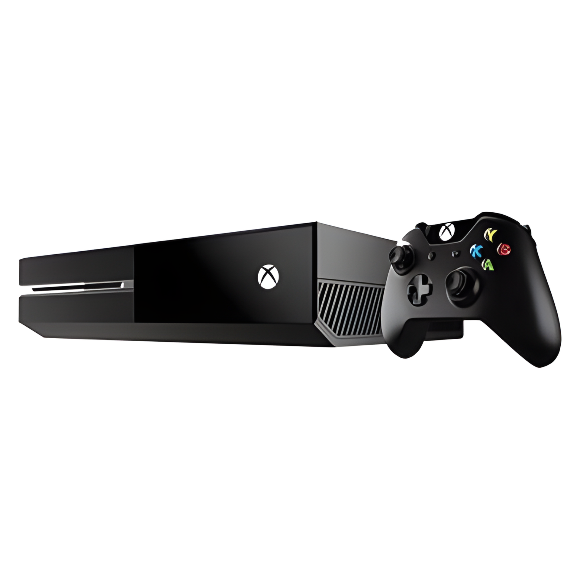 Microsoft Xbox One 500GB Black Unboxed console with controller. Features exclusive games, advanced Xbox Live multiplayer, fast loading, and 500GB storage for gaming and entertainment.