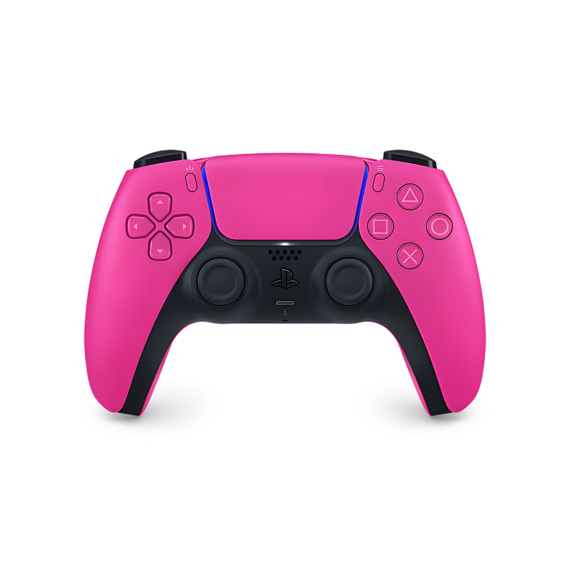 Sony PlayStation 5 DualShock Controller in pink, featuring wireless design, adaptive triggers, haptic feedback, and ergonomic comfort for PlayStation 5 gaming.