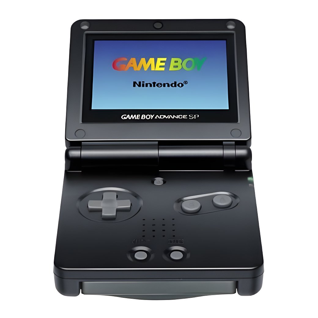 Game Boy Advance SP AGS-001 - Smooth Black - Gameboy